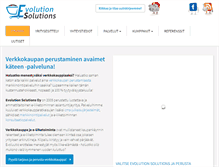 Tablet Screenshot of evolutionsolutions.fi